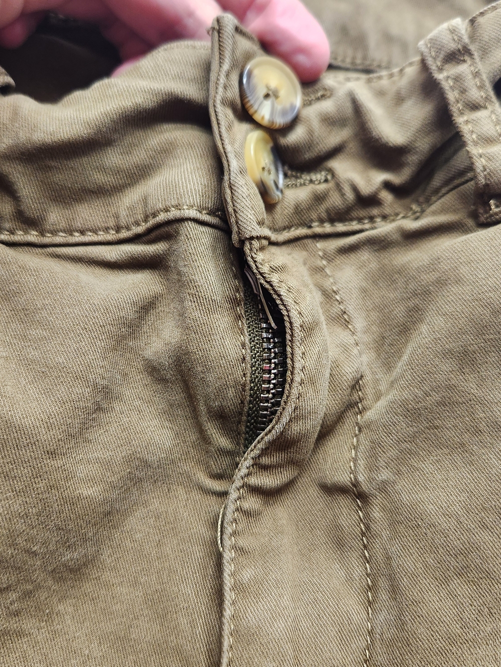 ⭐️KUT from the Kloth Charlotte High Rise Wide Leg Utility Pants Olive Green Sz 8 - Picture 8 of 16